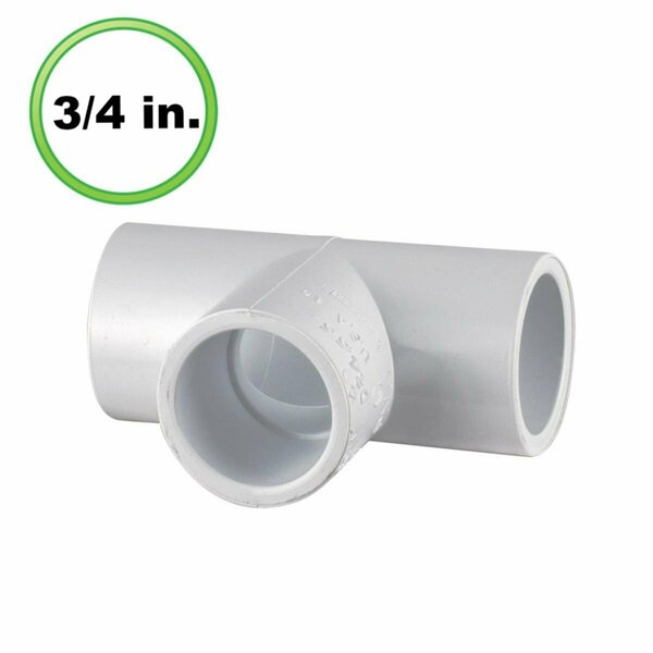 Cool Kitchen 0.75 in. Utility Grade PVC Pipe Tee CO3290287